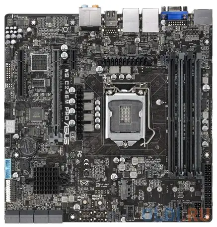 Материнская плата asus ws c246m pro socket 1151 intel c246 4xddr4, фотография 1