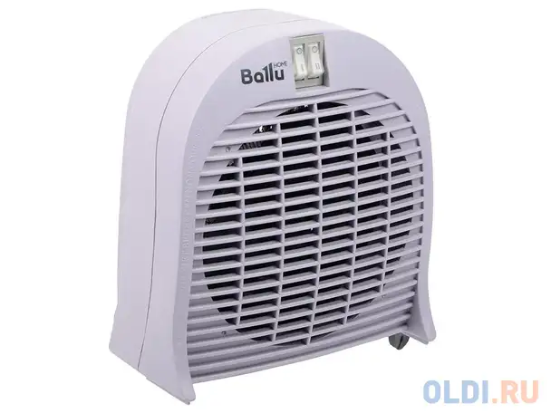 Тепловентилятор ballu bfh/s-04 серый, спиральный, s-25 м?, 2 ступени мощности 1,0/2,0, фотография 1