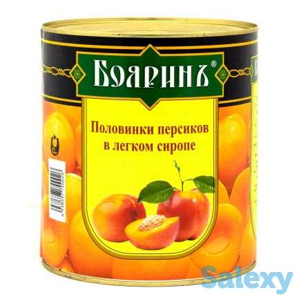 Персики половинки в легком сиропе с/б, ж/б, фотография 2