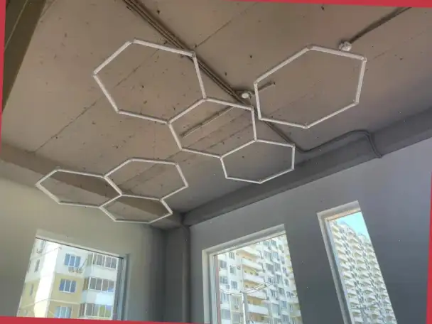 Светодиодные светильники LED модульное освещение для СТО, фотография 2