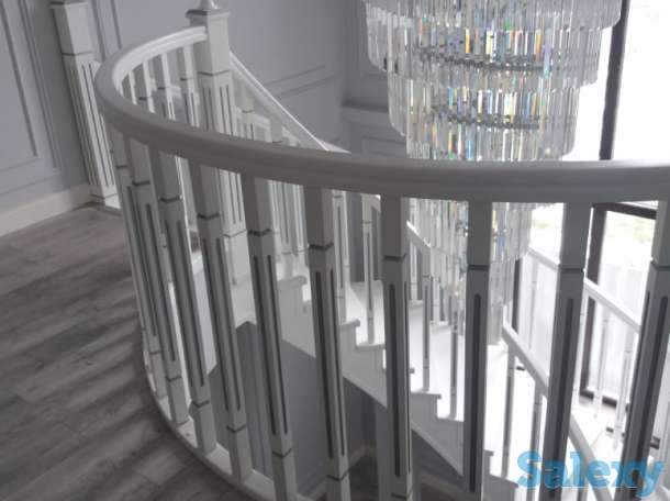 Лестница из массива дерева изготовление и / или установка, фотография 7