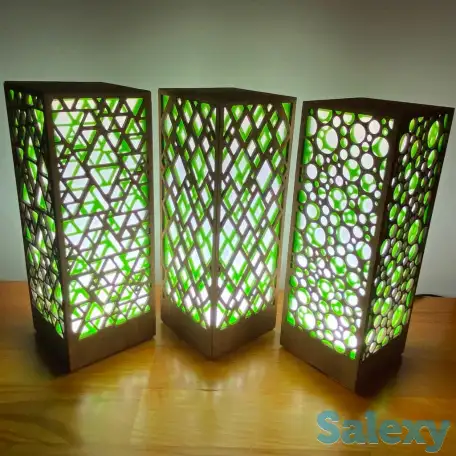 Зелёный Интерьерный светильник - ночник, фотография 11