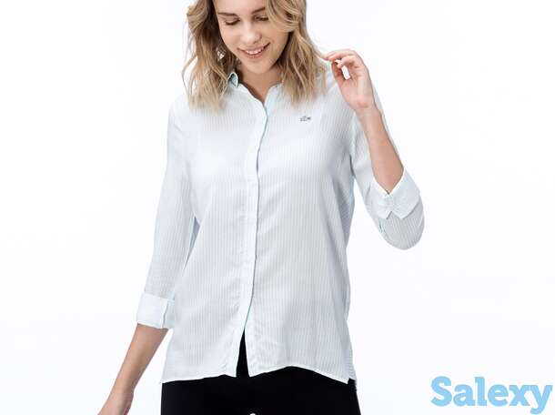 Женская рубашка в полоску lacoste heritage, фотография 1