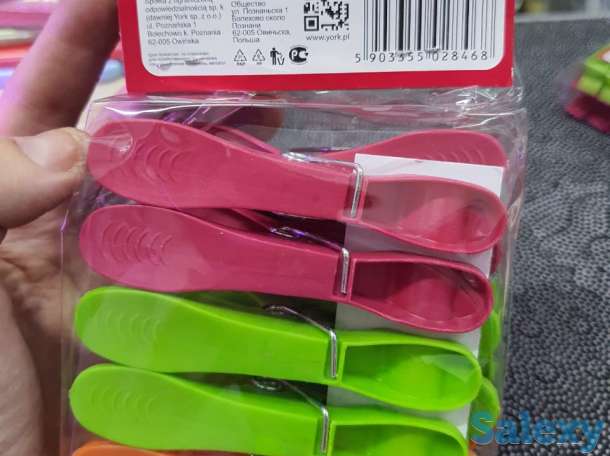 Прищепки York Extra для белья и тяжелой одежды 16 шт, фотография 1