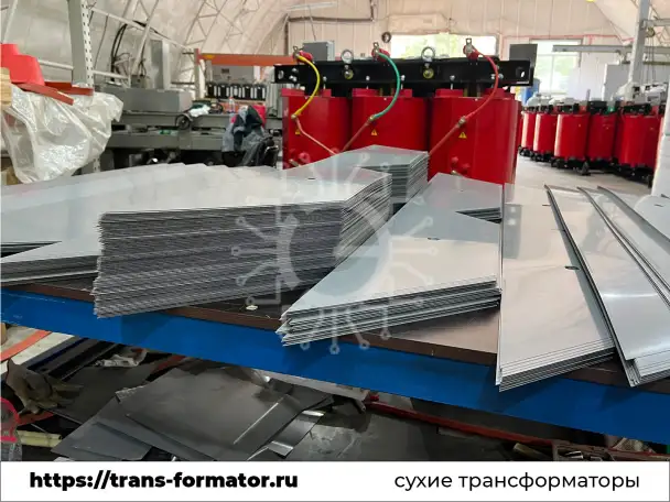 Трансформатор сухого типа: Тсл1000 6 0.4 dyн-11 ip00 al с литой изоляцией, фотография 6