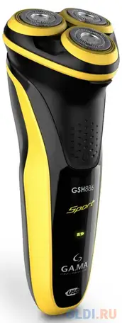 Бритва ga.ma gsh886 sport чёрный жёлтый, фотография 1