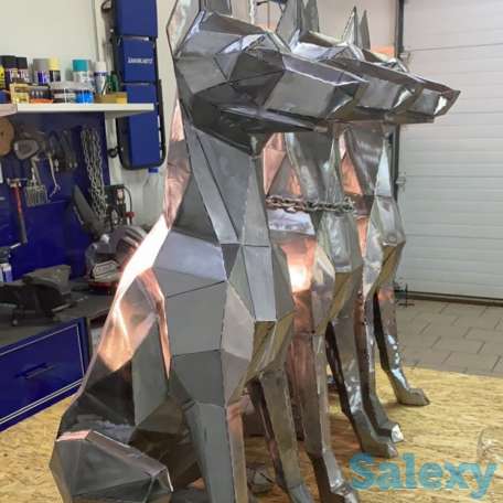 Полигональные фигуры из металла, готовые и на заказ., фотография 4