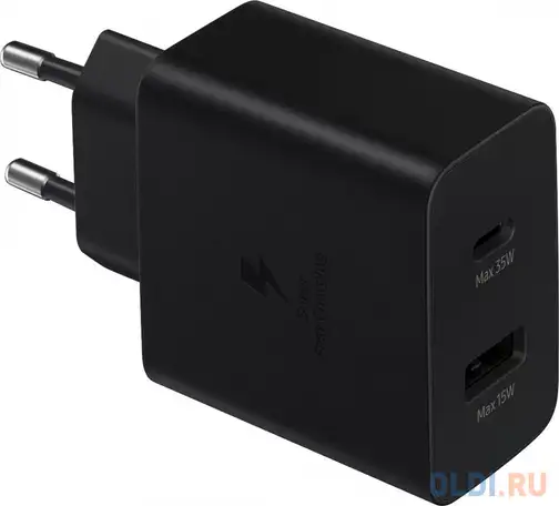 Сетевое зарядное устройство samsung ep-ta220nbegru 3 а usb usb-c черный, фотография 1