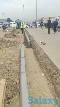 Монтаж бордюров, лотков, асфальтирование, парковки, благоустройство, фотография 6