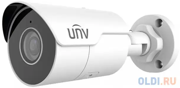 Uniview видеокамера ip цилиндрическая, уличная, фикс, объектив 2,8мм, 4mp, smart ir, фотография 1