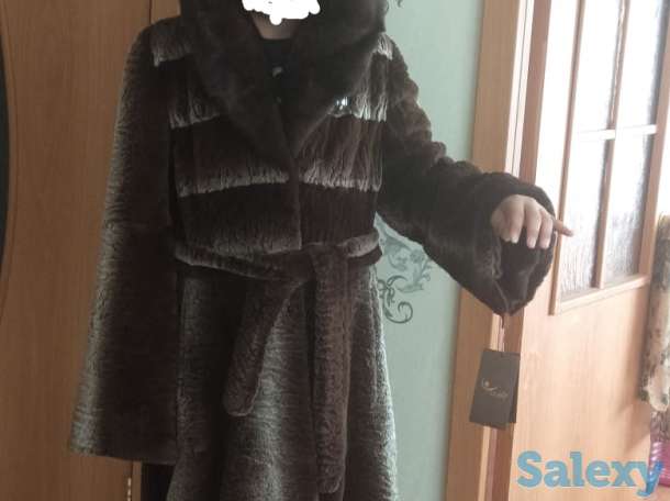Новая шуба, стриженый бобрик, большой капюшон из норки, фотография 2