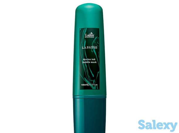 Пузырьковая маска для лица la'dor la-pause marine tok bubble mask, фотография 1