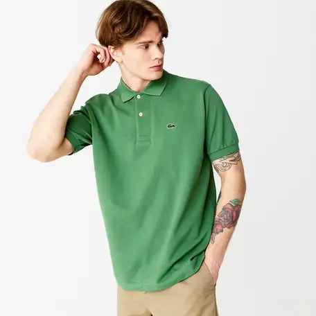 Мужское поло lacoste l1212 classic fit, фотография 1