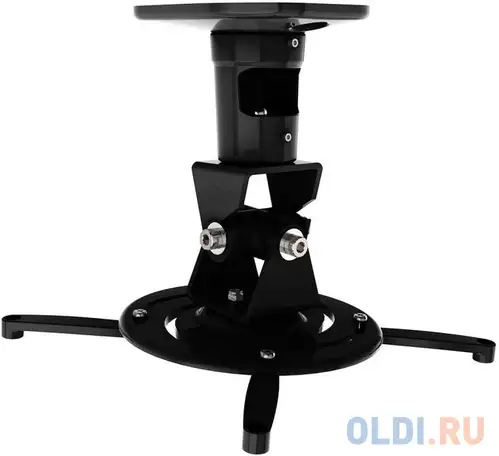 Кронштейн для проектора cactus cs-vm-pr01-bk черный макс.10кг настенный и потолочный поворот, фотография 1
