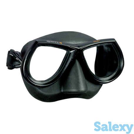 Маска mares sf star, для подводной охоты и фридайвинга - ц.об.черный, ц.р.черный, фотография 1