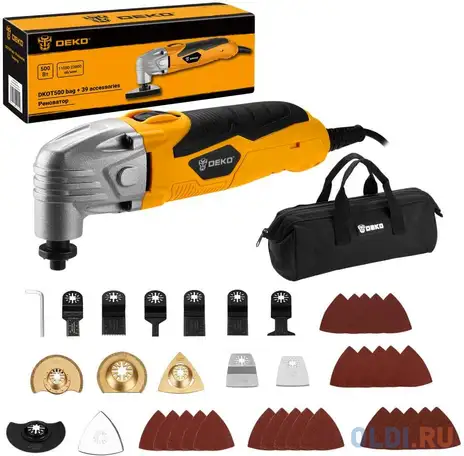 Многофункциональный инструмент deko dkot500 500вт рыжий/черный, фотография 1