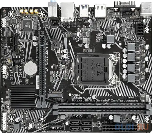 Gigabyte h510m s2h v3 {socket 1200,intelh470, 2xddr4-3200, d-sub+hdmi+dp, 1xpci-ex16, 1xpci-ex1, 4xs, фотография 1