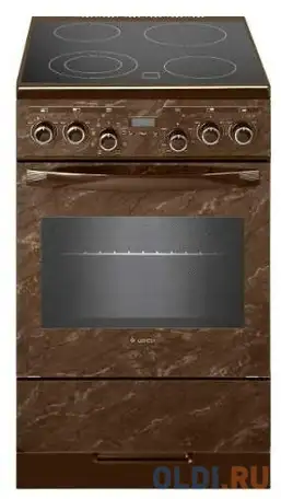 Плита электрическая gefest эп н д 5560-03 0054 коричневый/мрамор стеклокерамика (без, фотография 1