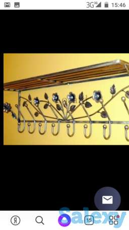 Кованые вешалки разных видов и размеров, фотография 1