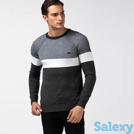 Мужской свитер lacoste с круглым вырезом, фотография 1