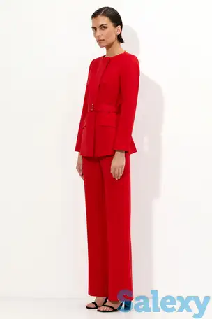 Брюки клеш в красном оттенке vassa&co, фотография 1