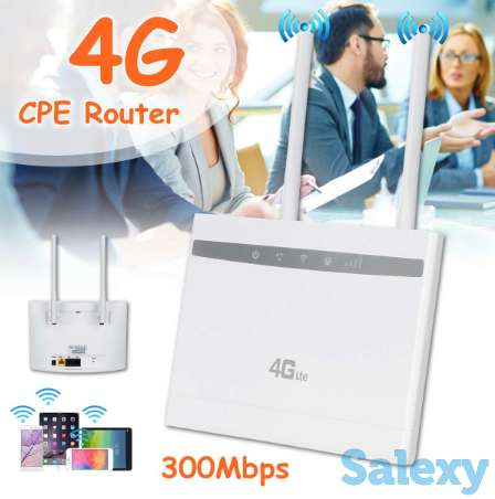 Продам 4G WIFI LAN умный роутер с поддержкой 4G сим карт и тремя Ethernet портами, HUAWEI CP101, фотография 1