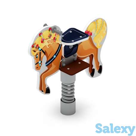 Качалка на пружине лошадка 4 ио 22.01.13-02, фотография 1