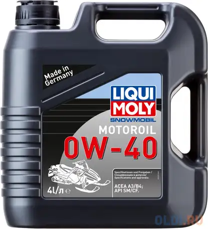 Cинтетическое моторное масло liquimoly snowmobil motoroil 0w40 4 л 2261, фотография 1