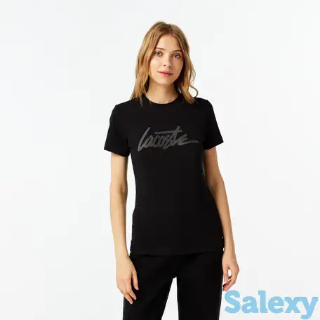 Женская футболка lacoste slim fit, фотография 1