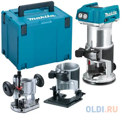 Фрезер makita drt50zjx2  б\\щ, 18в, li-ion, 30000 об\\м, цанг6-8мм, кейс, фотография 1