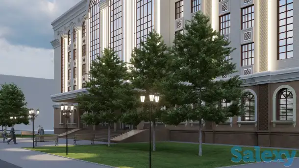 Эскизный проект, 3D Визуализация, Фасад, благоустройство, фотография 4