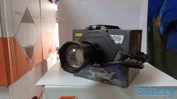 Фонарь светодиодный регулируемый налобный, фотография 2