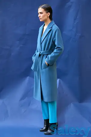 Пальто прямого силуэта с поясом vassa&co, фотография 1