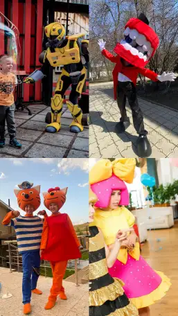 Аниматоры Алматы,Трансформеры Оптимус прайм,Бамблби,Халк,принцессы и супергерои, фотография 2