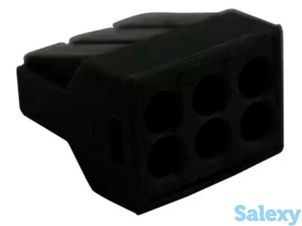 Строительно-монтажные клеммы CМК-6 (6х2,5 мм2)  с пастой 50 шт/уп, фотография 1