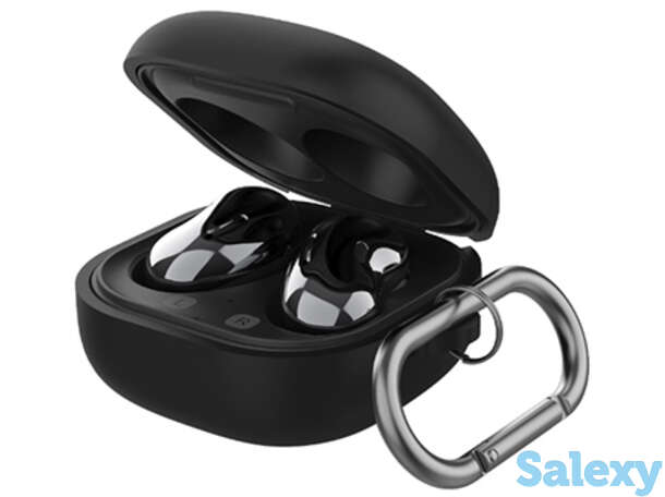 Чехол с карабином deppa для galaxy buds live/pro (47326). черный, фотография 1