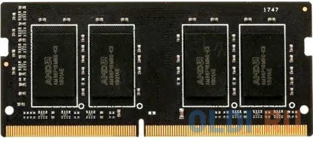 Оперативная память для ноутбука amd r744g2606s1s-uo so-dimm 4gb ddr4 2666 mhz, фотография 1