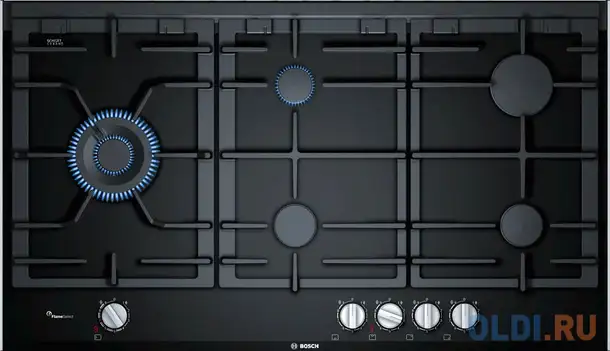 Варочная панель газовая bosch prs9a6d70m черный, фотография 1