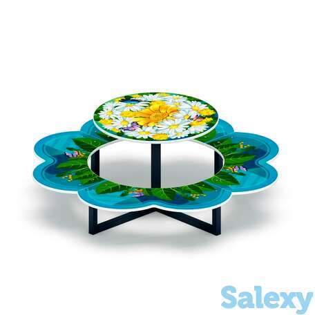 Столик детский ромашка (букет) мф 31.01.10-02, фотография 1