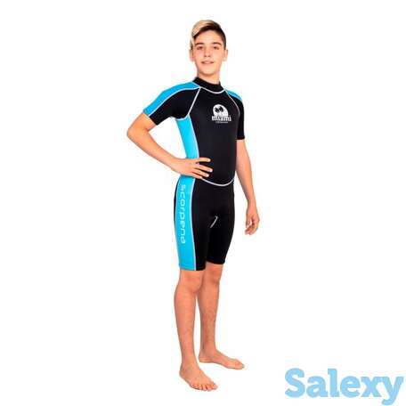 Гидрокостюм scorpena miami-2 shorty бирюз., 12-14л., фотография 1