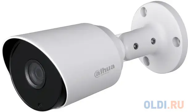 Камера видеонаблюдения dahua dh-hac-hfw1200tp-0360b 3.6-3.6мм hd сvi цветная корп.:белый, фотография 1