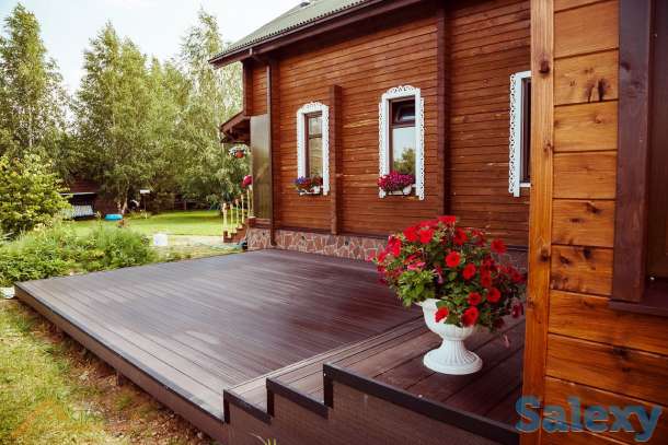 Монтаж террас. Укладка террасной доски. Дерево, ДПК, фотография 2