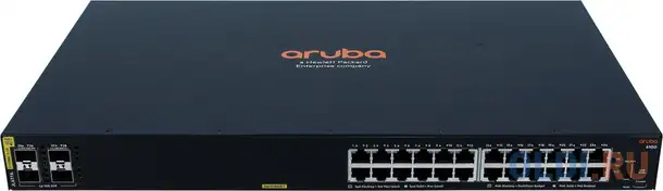 Коммутатор hpe aruba 6100 jl677a 24g 4sfp+ 24poe+ 370w управляемый, фотография 1