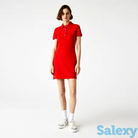 Женское платье-поло lacoste из особого хлопка piqu?, фотография 1