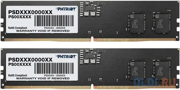 Оперативная память для компьютера patriot signature line dimm 16gb ddr5 4800, фотография 1