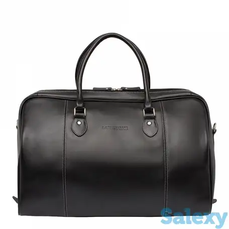 Кожаная дорожная сумка davis black, фотография 1