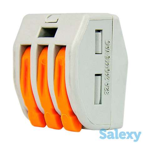 Строительно-монтажные клеммы СМК-413 (3х2,5мм2) Энергия Е0609-0002, 50 шт, фотография 2