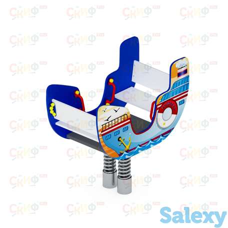 Качалка на пружине пароходик двухместный ио 23.17.01, фотография 1