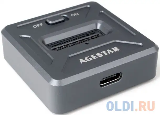 Внешний корпус ssd agestar 31cbnv1c nvme usb3.2 алюминий черный m2 2280, фотография 1