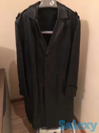 Мужской кожаный плащ, фотография 1